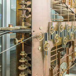 An old mechanical analog computer that was used for predicting tides. 