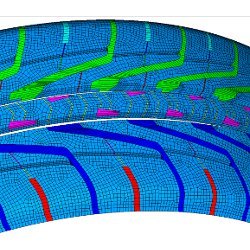 tire tread mesh simulation