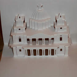 An example of the art of Kirigami paper folding and cutting.