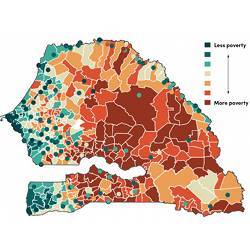 A poverty map enhanced by computational tools.