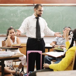 teacher in classroom