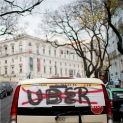 Uber, Lisbon, Portugal