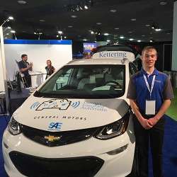 Kettering University freshman Eric Smith is one of more than 60 students participating in the AutoDrive Challenge.