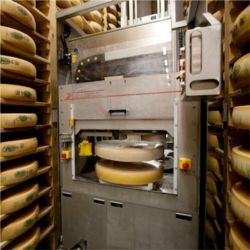 Cheesemaking robot, French Alps