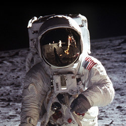 Buzz Aldrin on the Apollo 11 mission