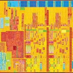 A portion of Intel's Core M processor, in the Broadwell chip line.