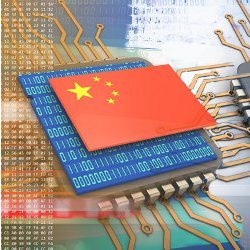 China tech, illustration