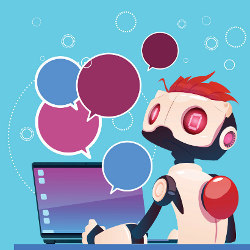 chatbot, illustration