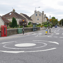 roundabout in the U.K.