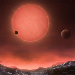 Exoplanets, dwarf star