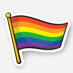 LGBT flag, illustration