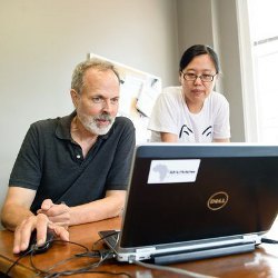 Clemson professor Richard Brooks and researcher Lu Yu