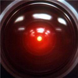 Eye of HAL-9000 computer