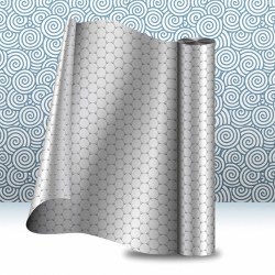 graphene roll, illustration