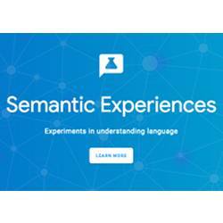 The Semantic Experiences website offers two interactive options: Talk to Books, and Semantris. 