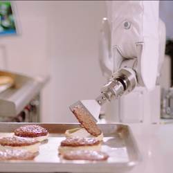Miso Robotics' Flippy robot flipping burgers.