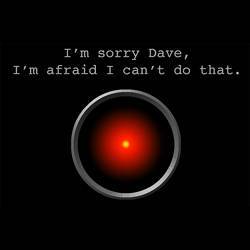 HAL 9000, the fictional sentient computer from the movie 2001: A Space Odyssey, could explain some of his reasoning.