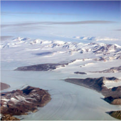 Antarctic glacier Darwin