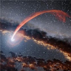 Black hole 'eating' star