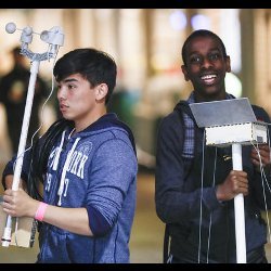 Lane Park High School students Michael Noonan and Abram Kidane