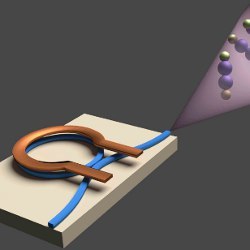 schematic of silicon microresonator