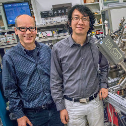 Andreas Schmid and Gong Chen of Berkeley Lab