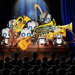 A robot orchestra.