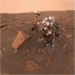 Curiosity rover on Mars