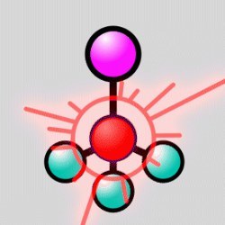 trifluoroiodomethane molecule, animation