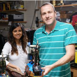 Bahnisikha Dutta and Professor Daniel Goldman of Georgia Tech