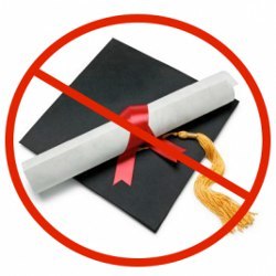 no diploma, illustration