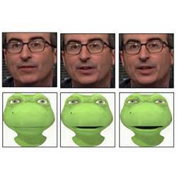 The new method was used to transfer the facial expressions of comedian John Oliver to those of a cartoon character.