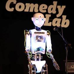 A robotic comedian.