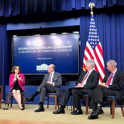 A session during the White House summit on quantum information science.