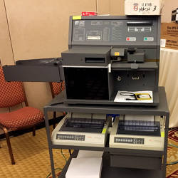 The Election Systems & Software Model 650 Central Scanner & Tabulator.