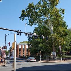 A GRIDSMART traffic camera installed at an intersection in Leesburg, VA.