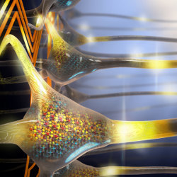 brain-inspired computing using phase change memory, illustration