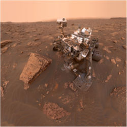 Curiosity rover selfie, Mars