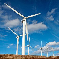 wind turbine farm