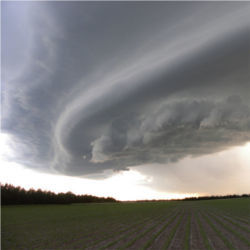 Ominous wall cloud