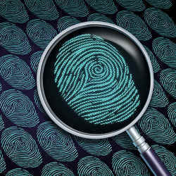 Embedding information into a fingerprint.