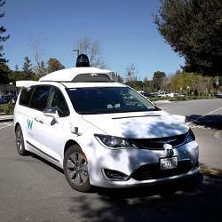 One of Waymo's autonomous vehicles. 