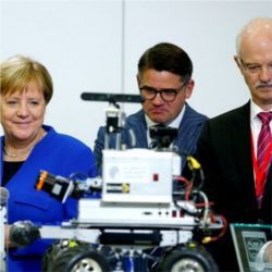 Angela Merkel, AI robot