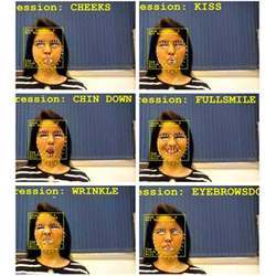 Facial expressions that can be used to control the Wheelie motorized wheelchair control system.