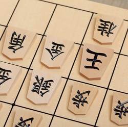 A shogi board.