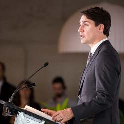 Canadian prime minister Justin Trudeau.