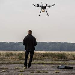 A drone demonstration outside Paris in September.