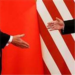 Trump, Xi handshake