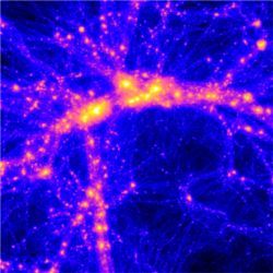 Simulation of galaxies forming in early Universe