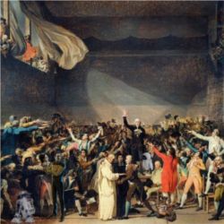 Drawing of the Tennis Court Oath